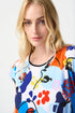 Joseph Ribkoff Top aus Georgette in Trapezsilhouette mit Faceprint
